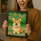 Custom Embroidered Pet Portrait