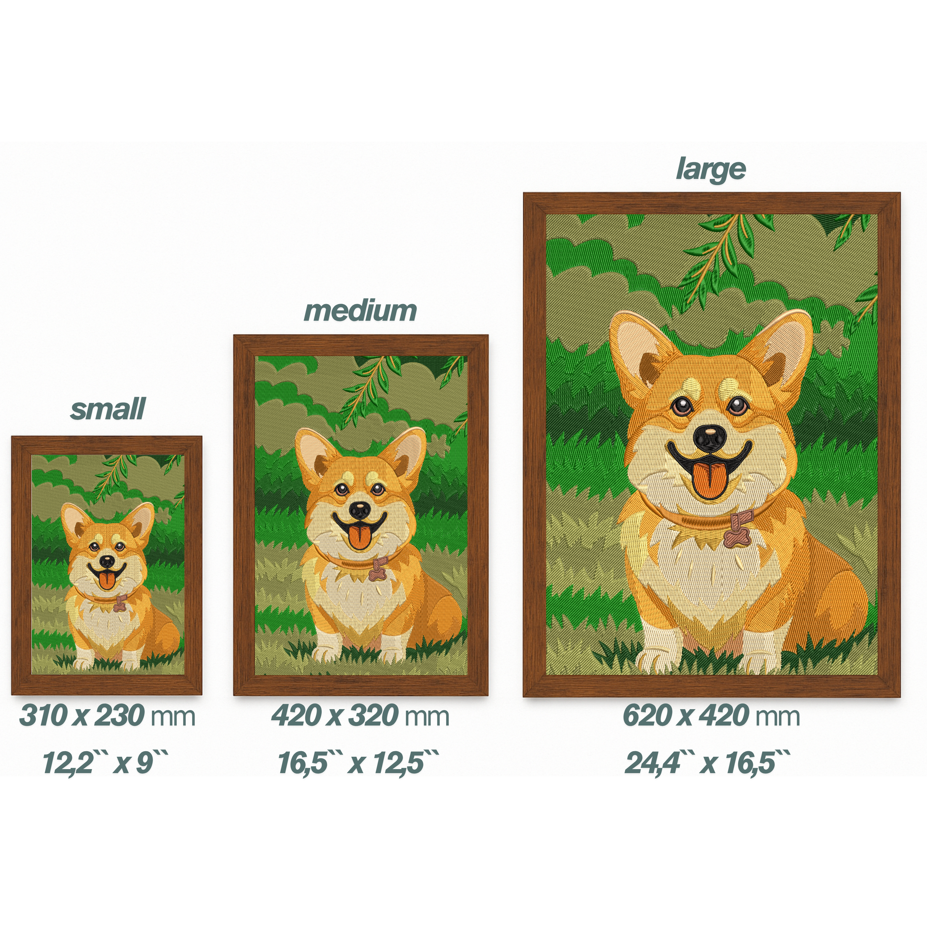 Custom Embroidered Pet Portrait