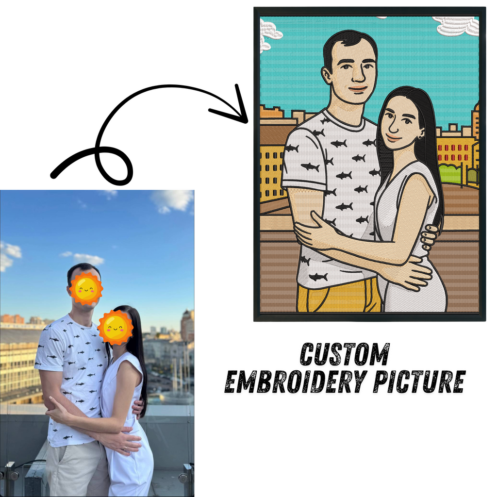 Custom Embroidered Pet Portrait